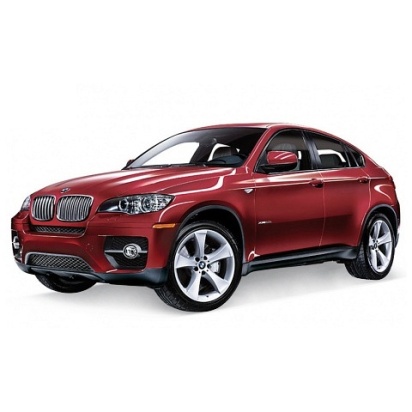 Игрушка модель машины 1:38  BMW X6 (бел, черн, красн)  43617D