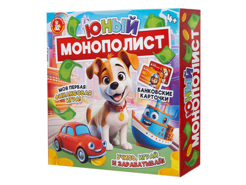 Игра настольная "Юный Монополист" (мини) арт.05605