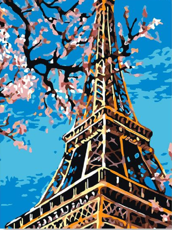 Картина по номерам 30*40 "Весна в Париже" КН3040046