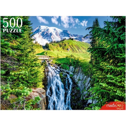 Пазлы 500 "Весна в горах"  ШТП500-8267 / 506019
