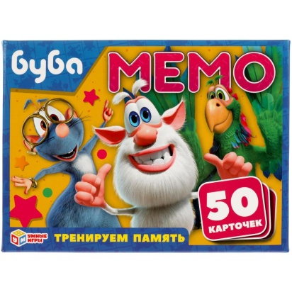 БУБА. КАРТОЧНАЯ ИГРА МЕМО. (50 КАРТОЧЕК). 305885