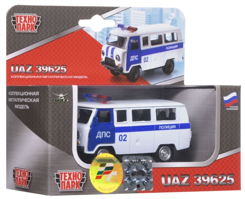 МАШИНА "ТЕХНОПАРК" . УАЗ 39625 ПОЛИЦИЯ ДПС X600-H09021-R