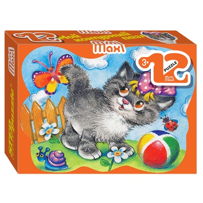 Пазлы 12 "Котик" (Mini-maxi) 87001 / 343483