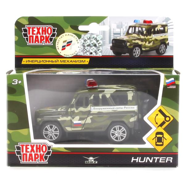 МАШИНА "ТЕХНОПАРК" МЕТАЛЛ. ИНЕРЦ. UAZ HUNTER ВС 11,5СМ, ОТКРЫВ. ДВЕРИ И БАГАЖНИК SB-16-68-M-WB