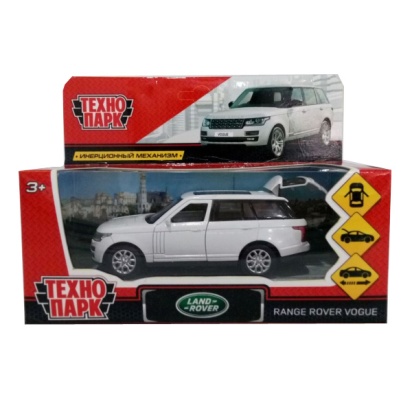 Машина металл "RANGE ROVER VOGUE" 12см, открыв. двери, инерц, БЕЛЫЙ, в кор. Технопарк VOGUE-WT