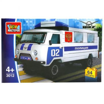КОНСТРУКТОР "ГОРОД МАСТЕРОВ" ПОЛИЦИЯ: УАЗ 452,SB-3012