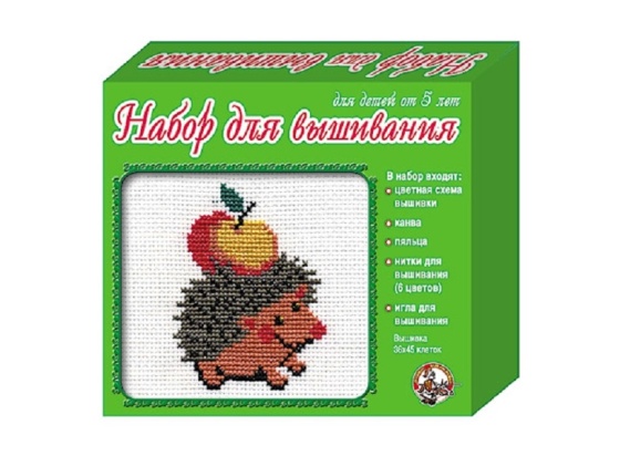 Вышивание крестиком с пяльцами и иглой ЕЖИК № 00303Ц