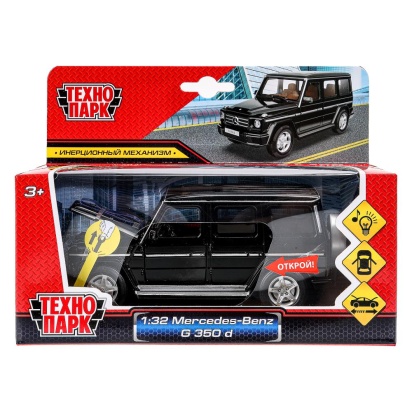 Машина металл свет-звук MERCEDES-BENZ g 350 d, 14,8 см, двери, инерция Технопарк SB-68436