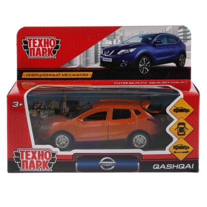 Технопарк. Машина металл NISSAN QASHQAI 12см, открыв. двери, инерц, ЗОЛОТОЙ, QASHQAI-GD