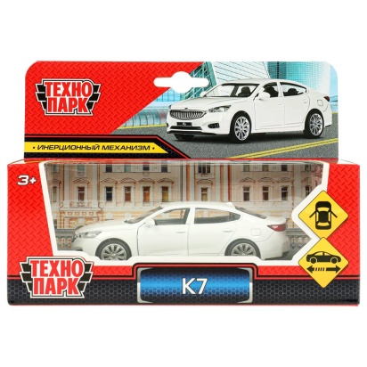 Машина металл KIA k7, 11,5 см, двери, инерция, кор. Технопарк   67371W (96)