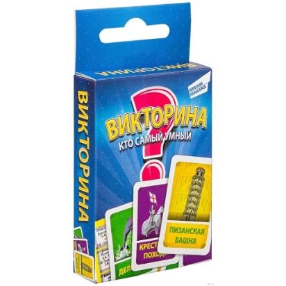 Игра детская настольная "Викторина. Cards" 1612 H 