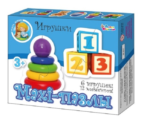 Пазлы Maxi "Игрушки", 12 эл. №02644