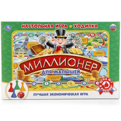 НАСТОЛЬНАЯ ИГРА-ХОДИЛКА "УМКА" МИЛЛИОНЕР ДЛЯ МАЛЫШЕЙ 247152
