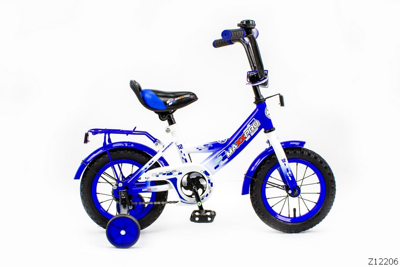 Велосипед 2х-колесный 12 MAXXPRO (сине-белый), Z12206
