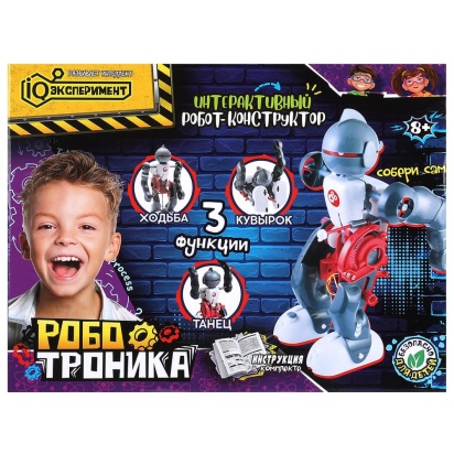 Игрушка опыты робот-конструктор 3-в- 1, кор IQ Эксперимент   1405B015-RU