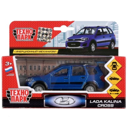 Машина металл LADA kalina cross 12 см, дв, багаж, инерц., SB-16-46-N(BU)-WB