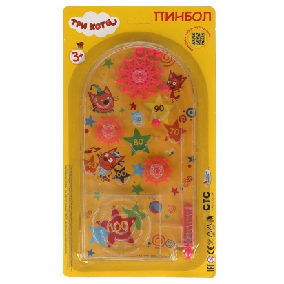 Настольная игра пинбол Три Кота блист.17*19*2см ИГРАЕМ ВМЕСТЕ 2006K375-R1
