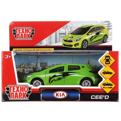 Машина металл KIA CEED СПОРТ, 12 см, откр дв, багаж, инерц., в кор Технопарк CEED-SPORT
