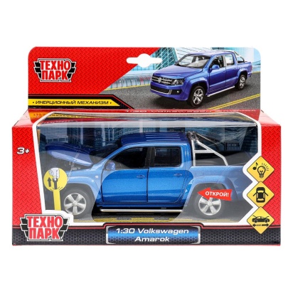 Машина металл свет-звук VOLKSWAGEN amarok, 17,5 см, двери, капот, инерция Технопарк   SB-68365