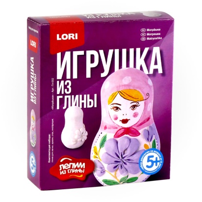 Игрушка из глины "Матрешка" Гл-002