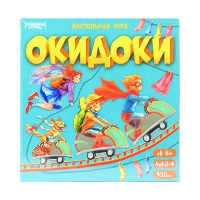 Окидоки.  Настольная игра-квадрат. 40 карточек. Премиум. 300х300х50 мм. Умные игры    393368     