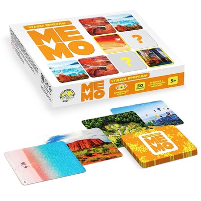 Игра настольная Мемо "Чудеса природы" (50 карточек)   3594  / 317394