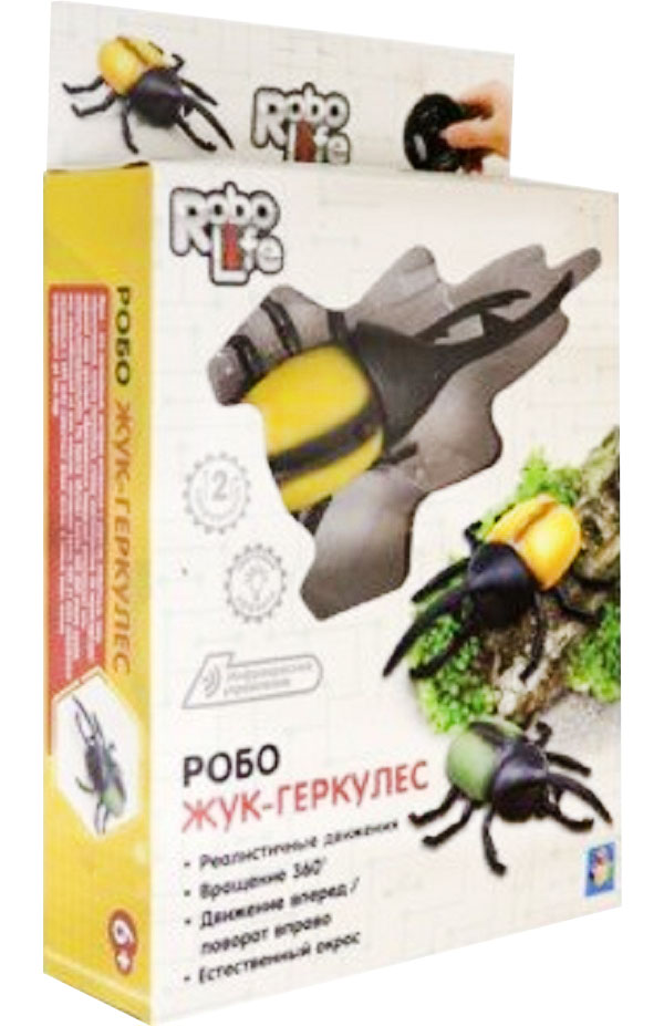 RoboLife Игрушка Робо ЖУК-Геркулес(желтый), ИК-пульт Т19032