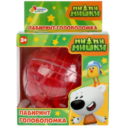 Логическая игра Ми-ми-мишки шар-лабиринт в кор.10*10*10см играем вместе ИГРАЕМ ВМЕСТЕ B2004071-R