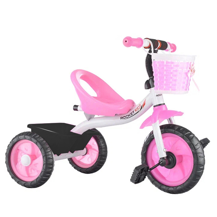 Велосипед 3-х колесный, бело-розовый   XEL-578-1 / 326221