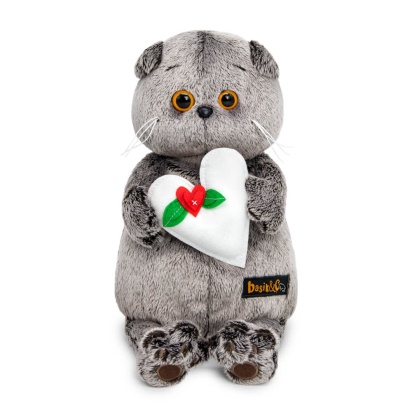 Игрушка Кот Басик с весенним сердцем Ks25-306