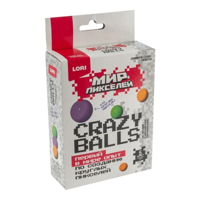 Химические опыты Crazy balls "Зелёные,сиреневые,оранжевые" №Опи-006