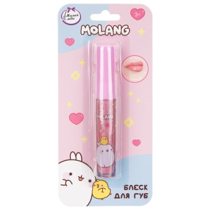 Косметика ДЛЯ ДЕВОЧЕК Molang блеск для губ 2 мл розовый МИЛАЯ ЛЕДИ   138563-MOL-ML