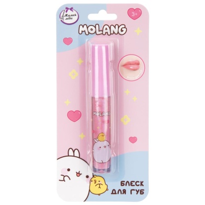 Косметика ДЛЯ ДЕВОЧЕК Molang блеск для губ 2 мл розовый МИЛАЯ ЛЕДИ   138564-MOL-ML