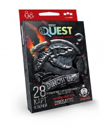 Карточная квест-игра "Путешествие в мир юрского периода", серии "Best quest" БКУ0104