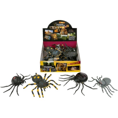 Игрушка пластизоль паук-тянучка в ассорт. W6328-SPIDERS