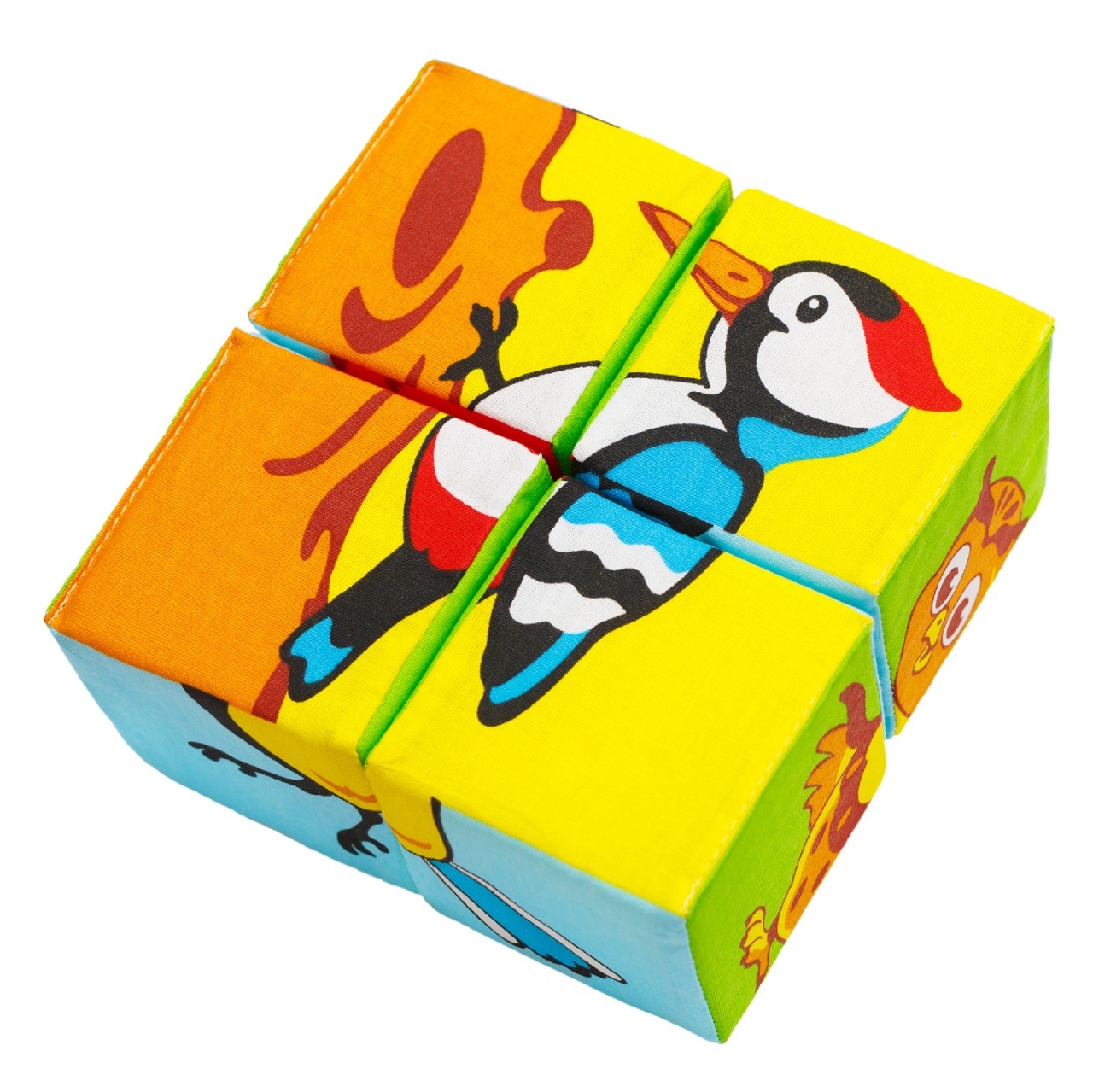 Игрушка кубики Собери картинку Птицы 688М