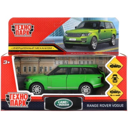 Машина металл RANGE ROVER VOGUE SOFT 12 см, двер, багаж, инер, VOGUE-12FIL-GN