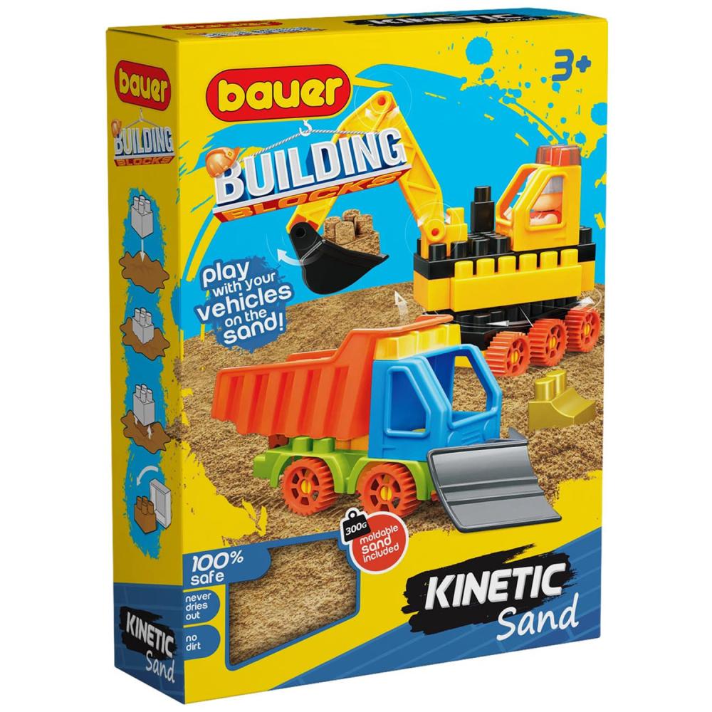 Игрушка 754 Конструктор Бауер "Building Kinetic" набор с бульдозером и грузовиком