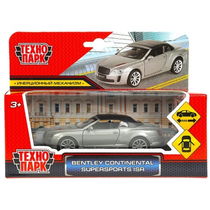Машина металл bentley continental supersports isr, 11,2 см,дв.,ин.,сер.,кор. Технопарк 67307