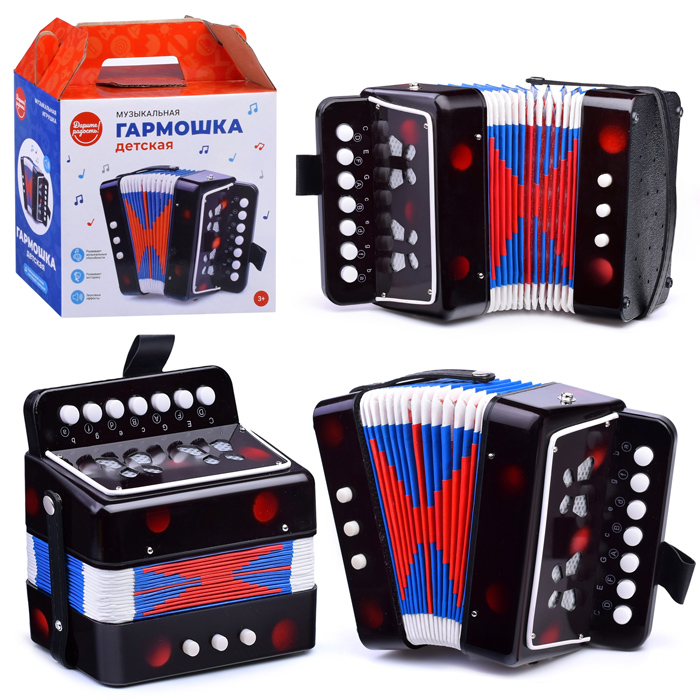 Музыкальная игрушка "Гармонь" детская  UT0082 / 413688