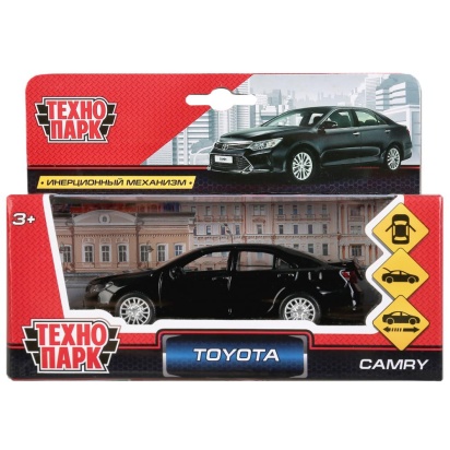 Машина металл "TOYOTA CAMRY", длина 12см, открыв. двери, инерц, черный в кор. CAMRY-BK