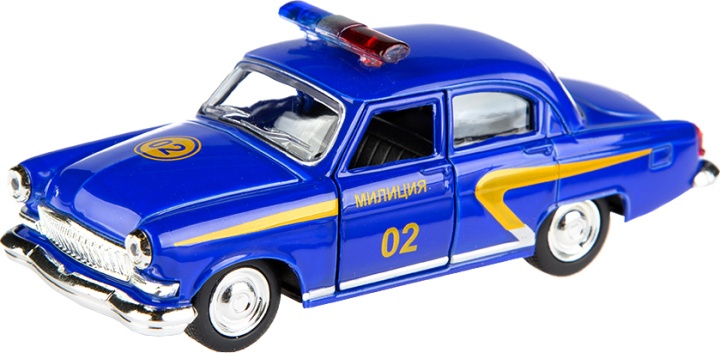 Инерц. металл "Автопарк" 1:43 газ волга милиция 12см 6405С