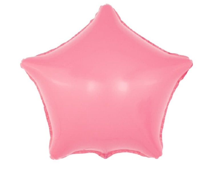 Шар (18''/46 см) Звезда, Макарунс, Розовый коралл, 180109