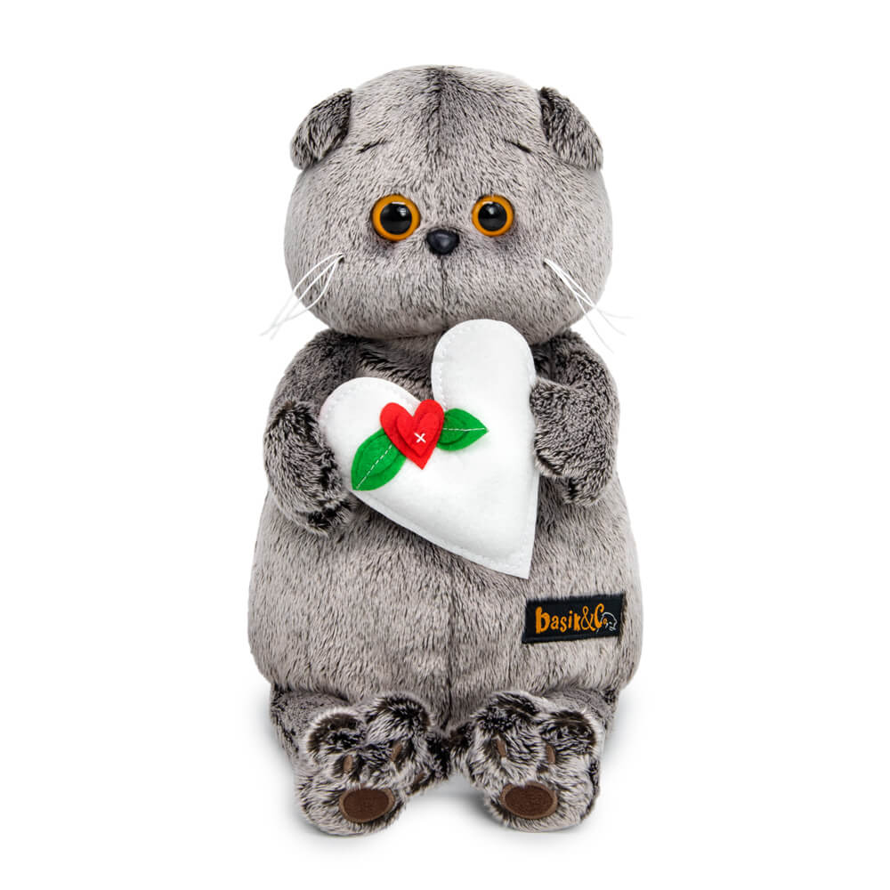 Игрушка Кот Басик с весенним сердцем Ks25-306