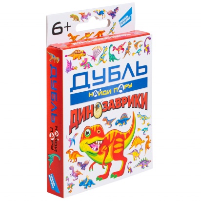Игра детская настольная "Дубль Динозаврики" 2119C