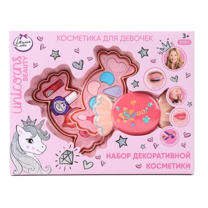 Косметика ДЛЯ ДЕВОЧЕК тени, помада д/губ, лаки для ногтей,блекс для губ МИЛАЯ ЛЕДИ 124223-UNI-ML-WOT