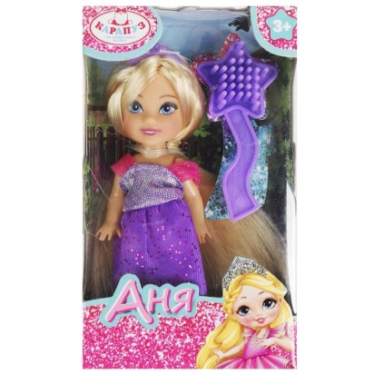 Кукла Анечка 12см, акс., кор КАРАПУЗ  ANNA-P1-BB