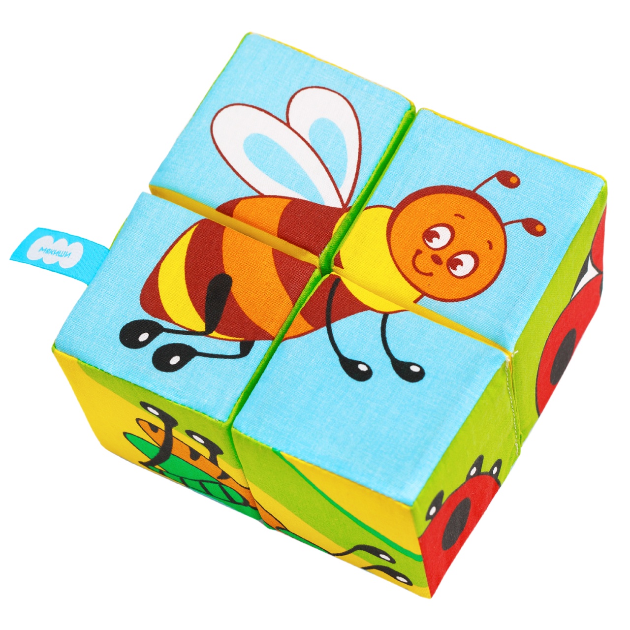 Игрушка кубики Собери картинку Насекомые 689М