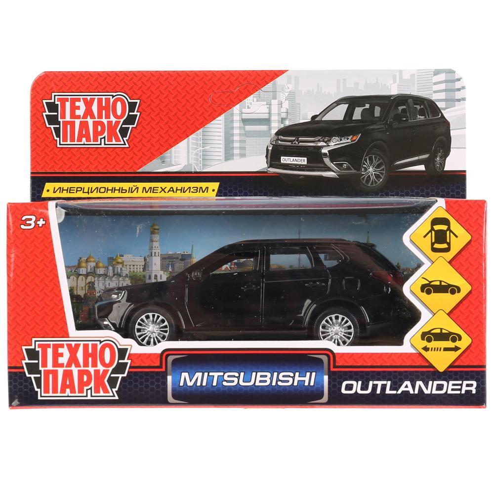 Машина металл "MITSUBISHI OUTLANDER" 12см, открыв. двери, инерц, черный в кор Технопарк, OUTLANDER-B