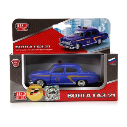 МАШИНА "ТЕХНОПАРК"  ГАЗ. ВОЛГА 21 МИЛИЦИЯ, X600-H09040-R
